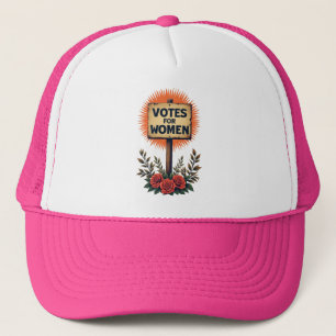 Votes for Women Vintage Protest Sign Trucker Hat