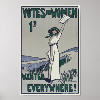 Votes for Women Wanted Poster