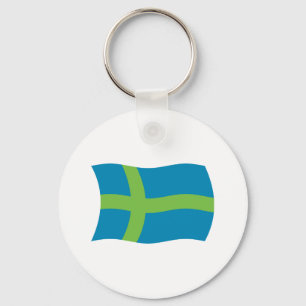 Votic People Flag Keychain