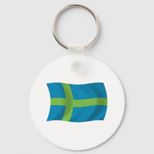 Votic People Flag Keychain