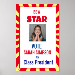 Voting Be a Star" candy-themed product, Poster