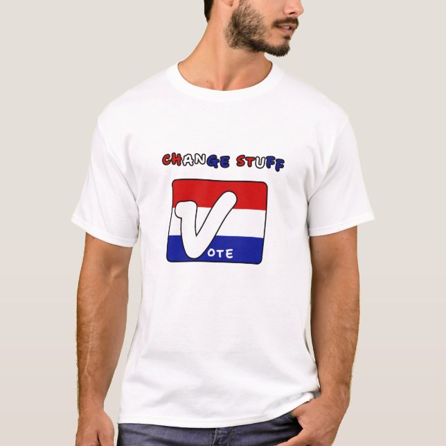 Voting creates change T-Shirt (Front)