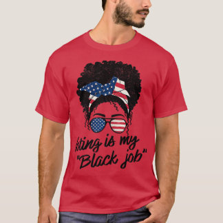 Voting Is My Black Job Election 2024 Crewneck Swea T-Shirt