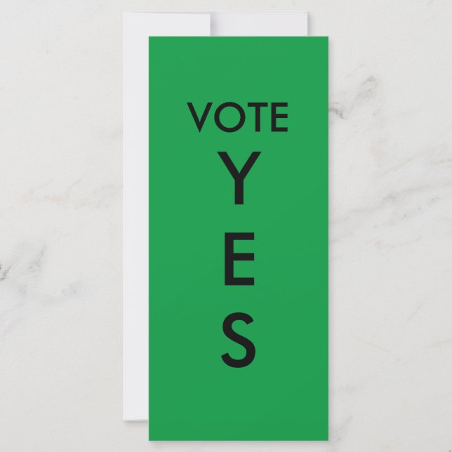 Voting Paddle YES (Front)