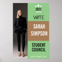 voting poster class president, student council