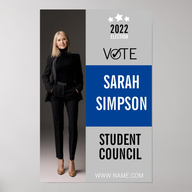 voting poster class president, student council  (Front)