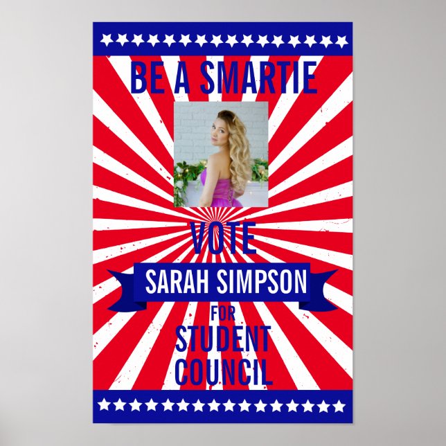 voting poster class president, student council  (Front)