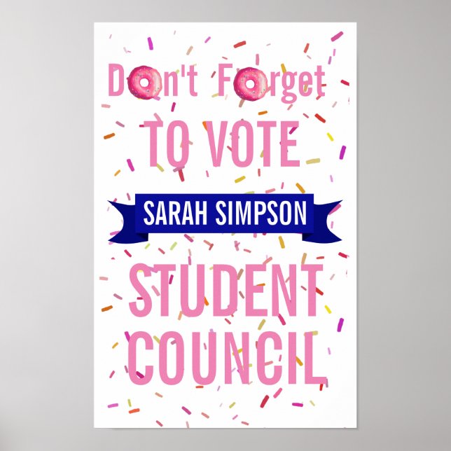 voting poster class president, student council  (Front)