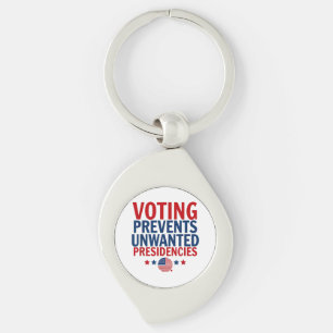 Voting Prevents Unwanted Presidencies men women Key Ring