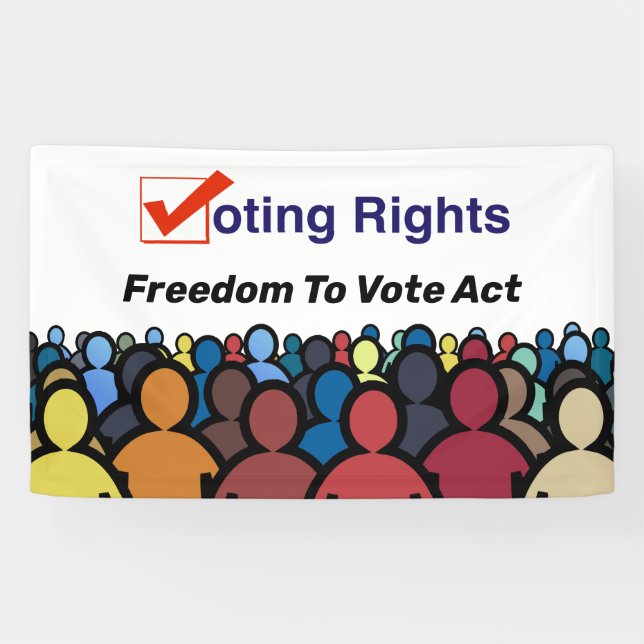 Voting Rights Freedom To Vote Act Banner (Horizontal)