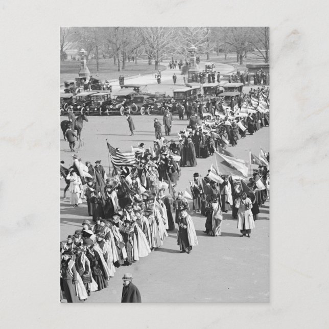 Voting Rights March, 1916 Postcard (Front)