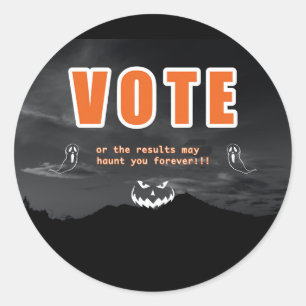 Voting Scare Tactics Classic Round Sticker