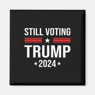 Voting Trump 2024 Patriotic American Flag 1 Magnet