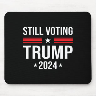 Voting Trump 2024 Patriotic American Flag 1  Mouse Mat