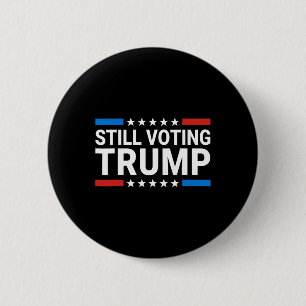 Voting Trump 2024 Patriotic American Flag Men Wome 6 Cm Round Badge