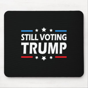 Voting Trump 2024 Patriotic American Flag Men Wome Mouse Mat