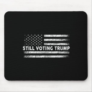 Voting Trump 2024 Patriotic American Flag Men Wome Mouse Mat