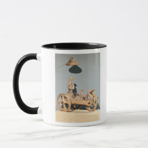 Votive chariot with an anthropomorphic divinity mug