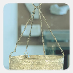 Votive crown from the Treasure of Guarrazar Square Sticker