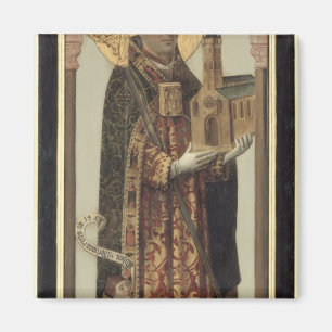 Votive Panel Depicting St. Ansgar, 1457 Magnet