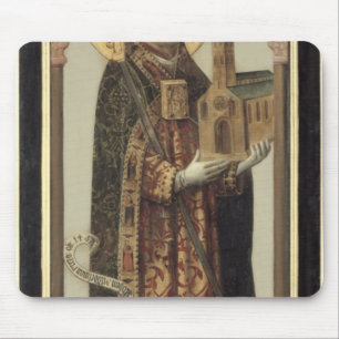 Votive Panel Depicting St. Ansgar, 1457 Mouse Mat