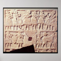 Votive plaque depicting an offering scene