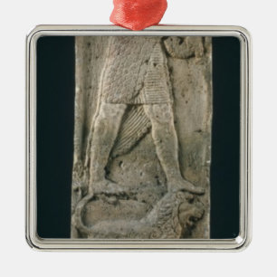 Votive stela metal tree decoration