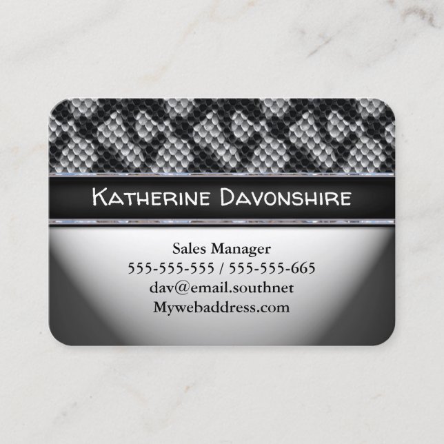 Vouden Cool Snakee Business Card (Front)