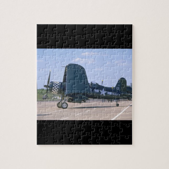 Vought F4U Corsair, Folded Wings_WWII Planes Jigsaw Puzzle (Vertical)