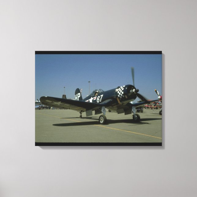 Vought F4U Corsair, Right Front_WWII Planes Canvas Print (Front)