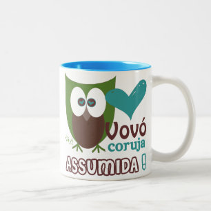 Vovó Coruja Assumida Two-Tone Coffee Mug