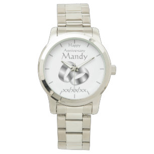 Vow Renewal Anniversary WIFE Watch Personalised