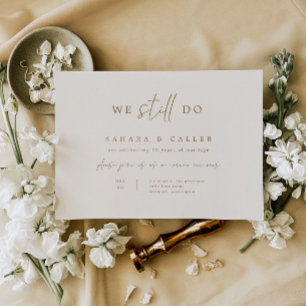 Vow Renewal Ceremony Wedding Invitation Card S102