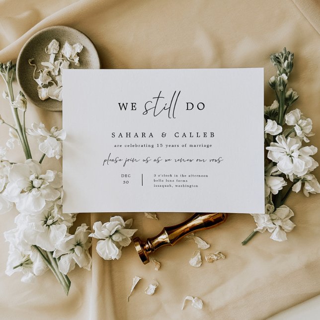 Vow Renewal Ceremony Wedding Invitation Card S102 (Creator Uploaded)