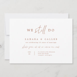Vow Renewal Ceremony Wedding Invitation Card S102