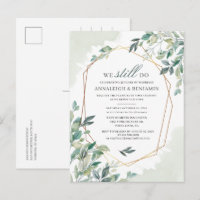 Vow Renewal Eucalyptus Greenery Geometric Wedding