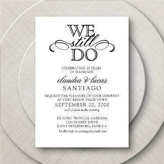 Vow Renewal Invitation