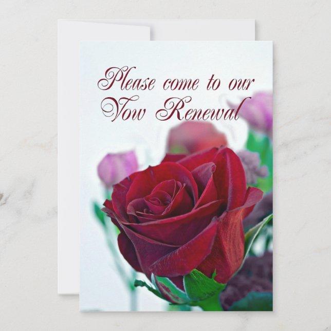 Vow Renewal invitation (Front)