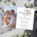 Vow Renewal Invitation Photo We Still Do<br><div class="desc">Are you looking for the perfect invitation to invite friends and family to celebrate with you as you renew your wedding vows? This photo vow renewal invitation has a trendy hand lettered aesthetic and can be personalised with the details of your event. and a photograph from your wedding day. All...</div>