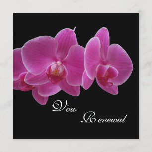 Vow Renewal Purple Orchids Invitation