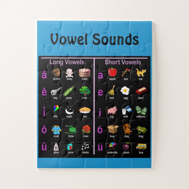 Vowel Sounds Jigsaw Puzzle (Vertical)