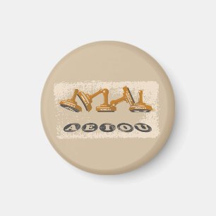 Vowels AEIOU English language Magnet