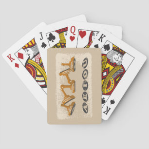 Vowels AEIOU English language Playing Cards