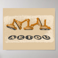 Vowels AEIOU English language