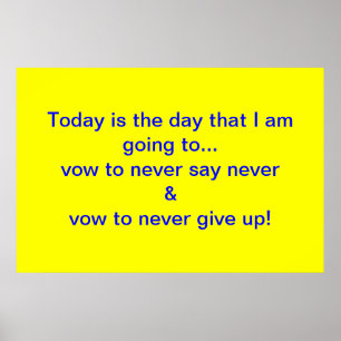 Vowing to poster