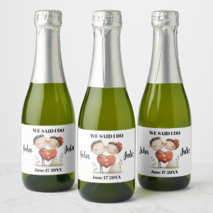 Vows in Bloom Sparkling Wine Label