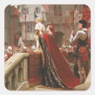 Vox Populi, c. 1904 by Edmund Blair Leighton Square Sticker