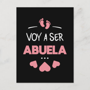 Voy a ser abuela postcard