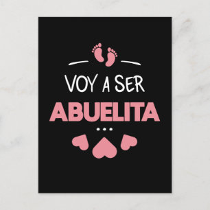 Voy a ser abuelita postcard