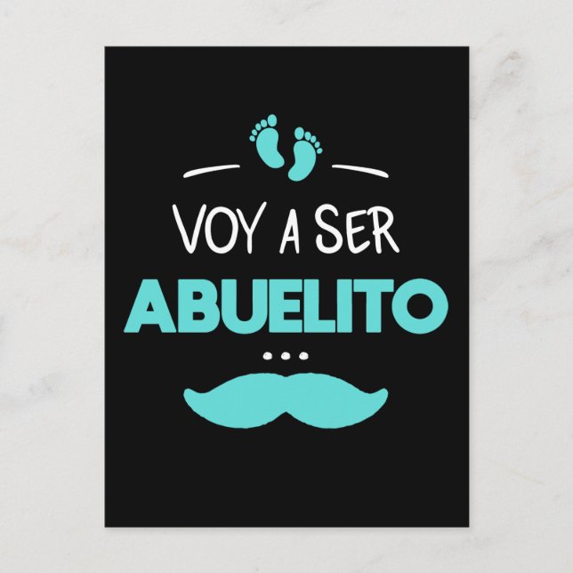 Voy a ser abuelito postcard (Front)